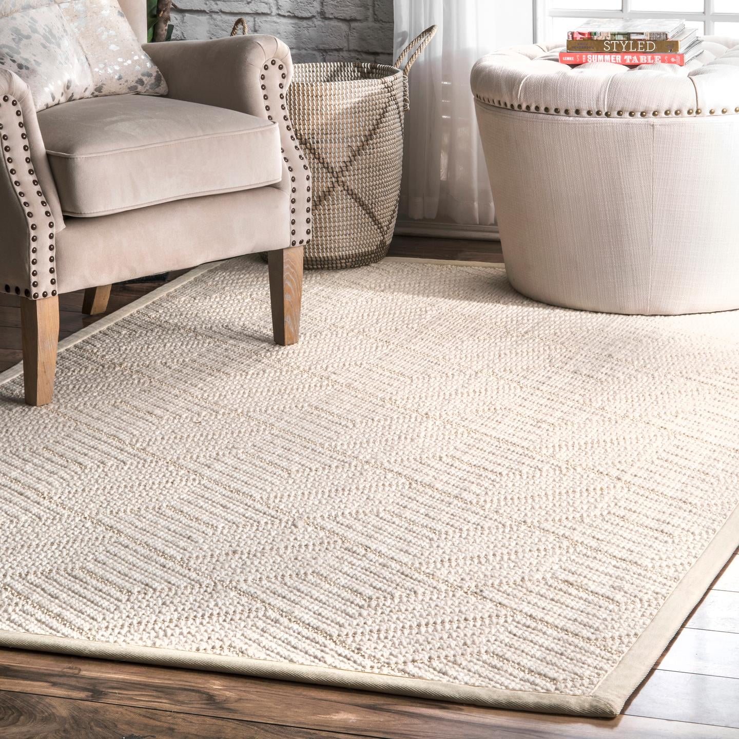 nuLOOM Natural Textured Suzanne Rug Area Rug