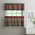thumbnail image 2 of Boho Kitchen Curtains for Windows – Rustic Tribal Floral Print Cafe Curtains, Vintage Bohemian Geometric Panels for Home Décor, 2 of 7