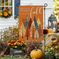 thumbnail image 2 of Fall Trees Garden Flag 12x18 Inch Double Sided Small Burlap Autumn Seasonal Holiday Decoration for Outside Yard (Orange) CF1857-12, 2 of 6