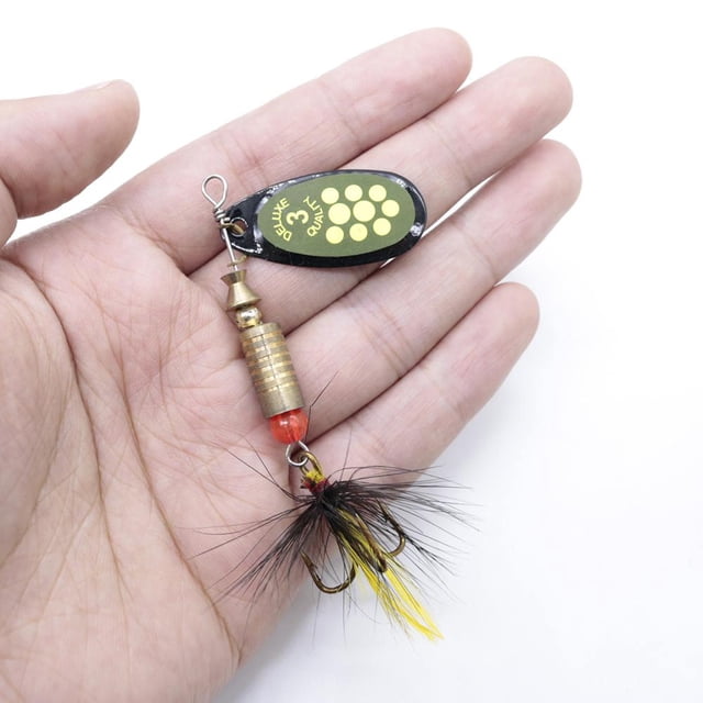 LUSHAZER Cuchara de Lentejuelas Wobble Señuelo de Pesca Spinner Cebo de Pesca Tackle (7.4g) FLhrweasw Nuevo