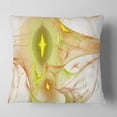 thumbnail image 2 of Designart Yellow Bright Candle - Abstract Throw Pillow - 18x18, 2 of 5