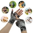 thumbnail image 5 of Unique Bargains 1 Pair Breathable Flower Manicure Gloves Women Silver Tone Gray, 5 of 6
