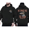 thumbnail image 3 of He Called Me to Fish Hoodie for Men and Women, Cowboy Christian Graphic Pullover, Sizes S-5XL, 3 of 6