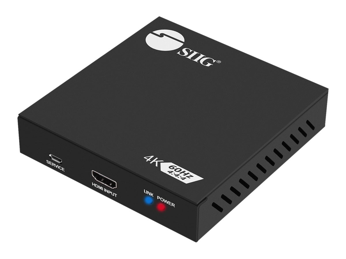 SIIG HDMI 2.0 to DisplayPort 1.2 Converter 1x2 Splitter 4Kx2k 60Hz Aluminum