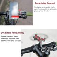 thumbnail image 4 of Bike Phone Mount, Phone Holder for Bicycle/Motorcycle, Universal Cell Phone Cradle Clamp Handlebar Rack, for iPhone X XS MAX XR 8 7 6 Plus, Samsung S9 S8 S7 S6 S5 Edge Note LG, 4 of 8