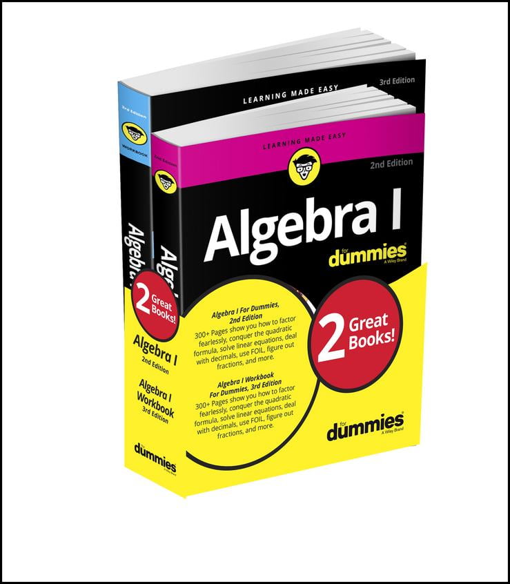 Algebra I Workbook for Dummies with Algebra I for Dummies 3e Bundle