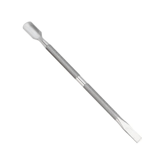 Unique Bargains 1 Pc Anti-slip Cuticle Pusher Multi-function Manicure Pedicure Nail Tools 5" Length Silver Tone