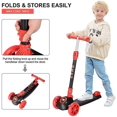 thumbnail image 2 of 3-Wheel Kick Scooter pour les Enfants de 3-12 Ans Garçons Filles, 4 Scooter de Hauteur Réglable avec 3 Roues à Clignoter LED, 220 Lbs Capacité de Poids, 2 of 7