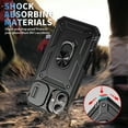 thumbnail image 6 of Dteck Case for iPhone 17 (2025) Max, Shockproof Impact Resistant Magnetic for Car Holder with Slide Lens Protective Ring Stand Holder Hybrid Hard Rugged Cover, D, 6 of 6