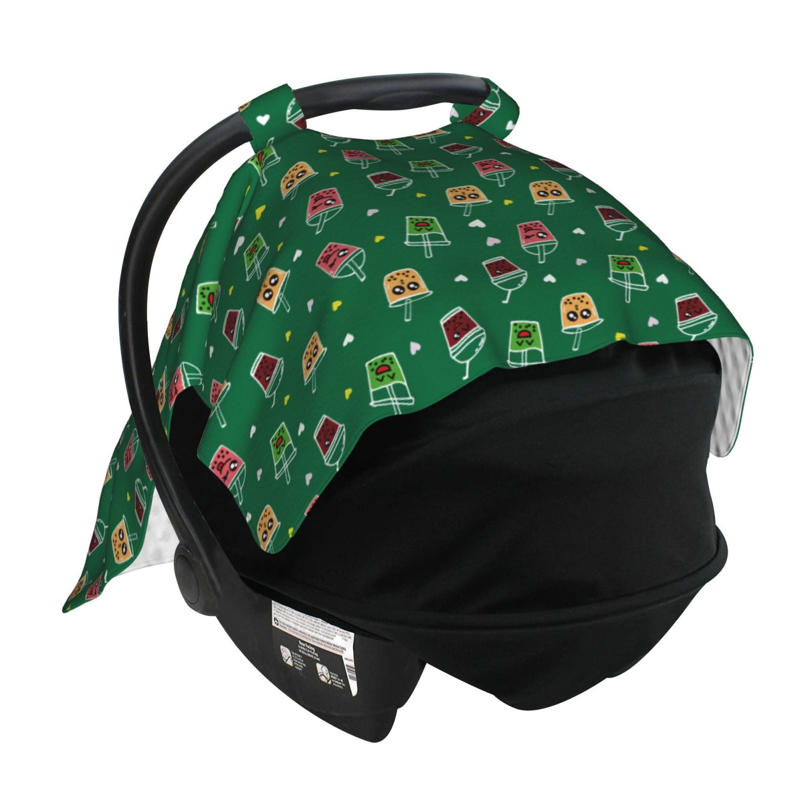 Naloa Milk Tea Baby Car Seat Cover, Breathable Baby Carrier Cover, Multiuse Baby Carrier Cover & Nursing Breastfeeding Cover