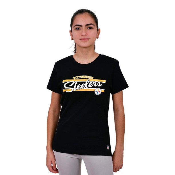 Playera para Mujer NFL Talla EX Negro Steelers