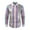 zb-Multicolor, variant on YFNNUP Mens 70s Shiny Shirts Vintage Lapel Stripe Shirt Casual Button Down Long Sleeve Shirt Color Block Prom Party Costume
