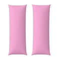thumbnail image 2 of Bingfone Body Pillow Cover Long Pillow Case With Zipper Decorative Bedding Pillowcase 20"X54" Soft Cushion Pillow Case For Bedroom-Pink, 2 of 8