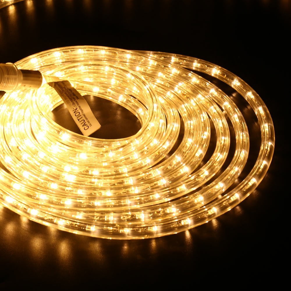 Brizled LED Rope Lights,18ft 216 LED String Lights with Clear PVC Tube