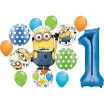 Minions 1st Birthday Party Supplies Despicable Me Otto Balloon Bouquet Decorations