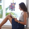 thumbnail image 1 of Creatine 2D Acrylic Colorful Cow Pendant Colorful Calf Window Decoration Pendant Suitable For Garden Window Tree Car Pendant, 1 of 4