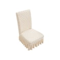 thumbnail image 2 of Stretch Skirt Chair Covers for Dining Room Chairs - 360° Full Wrap Elastic Slipcover with Geometric Pattern, All-Season Polyester Fabric, 2 of 6
