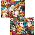 thumbnail image 1 of Puzle najiaxiaowu de 300 piezas para adultos con bonitos perros y gatos, 1 of 7