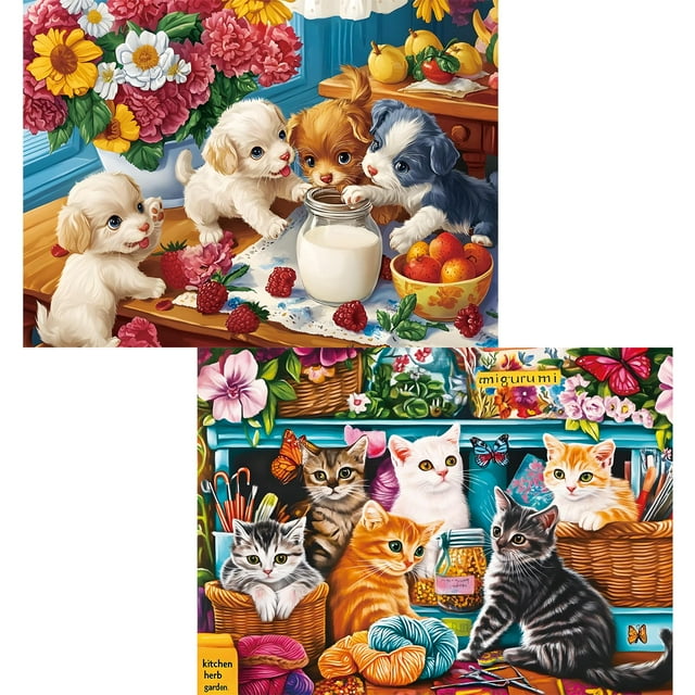 Puzle najiaxiaowu de 300 piezas para adultos con bonitos perros y gatos