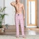 thumbnail image 2 of Balery Ribbon Bow Pantalones de pijama para hombre, pijama ultraligero, pantalón de descanso-Large, 2 of 6