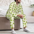 thumbnail image 7 of Rocae Green Frog for Men's Pajamas Set Mens Pjs Sets Long Sleeve Button Down Sleepwear-Medium, 7 of 7
