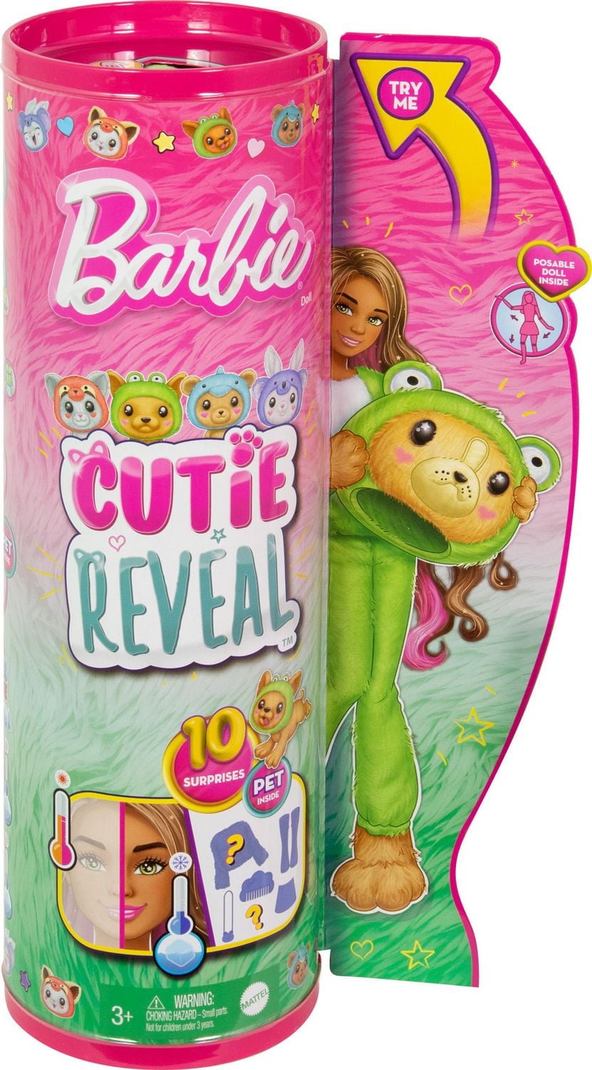 Barbie Cutie Reveal Doll - Green Frog