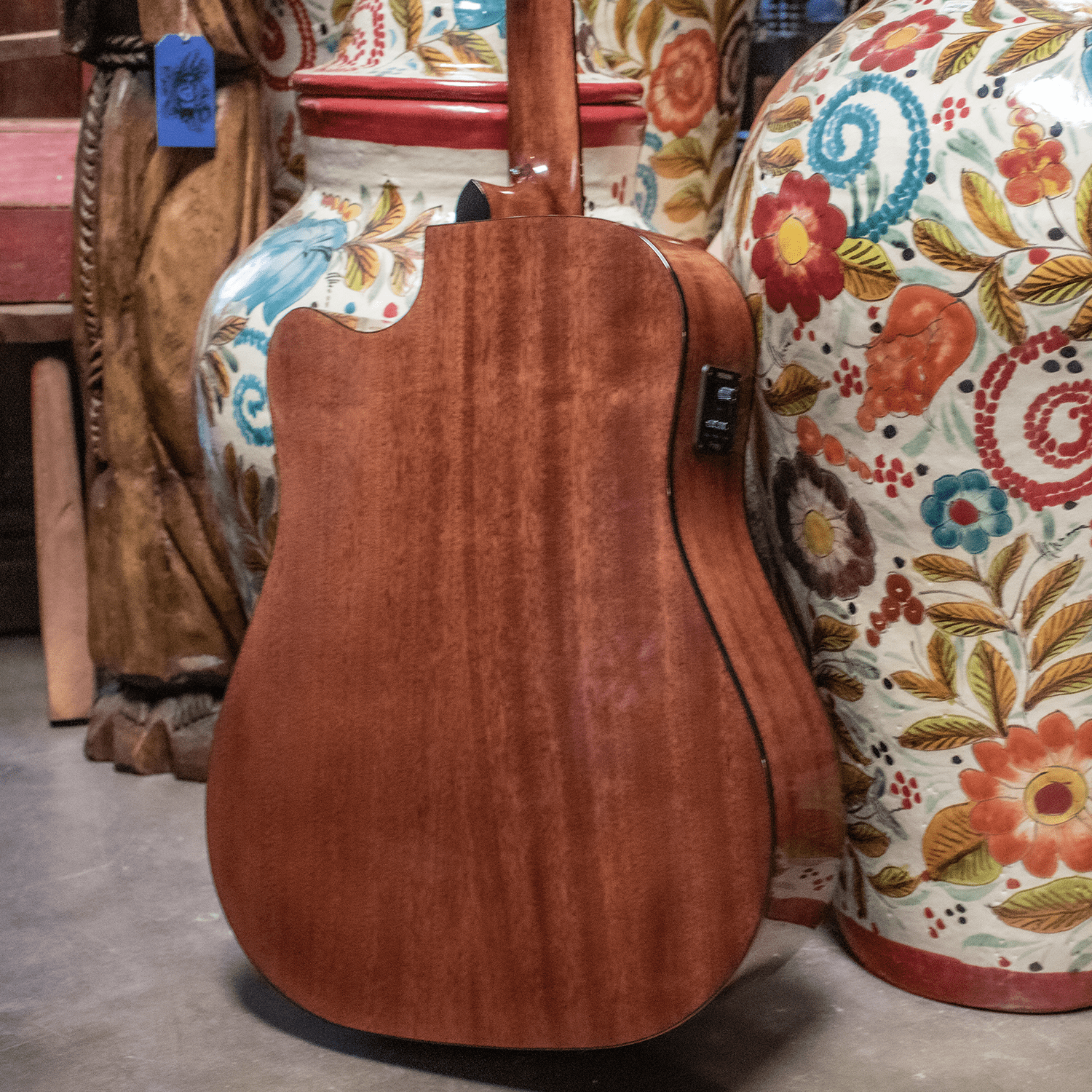 Sawtooth Mahogany Series Dreadnought Cutaway Acoustic Electric Guitar with Mahogany Back and Sides