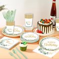 thumbnail image 7 of Luckky 140 Pcs Party Plates Supplies,Greenery Eucalyptus Happy Birthday Paper Plates and Napkins,Disposable Tableware Plates,Cups,Napkins for Party Plates,Baby Shower, Bridal Shower,Serve 20, 7 of 7