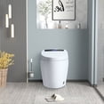 thumbnail image 3 of SWQQWEI Smart Toilet with Heated Bidet Seat.Portable Toilet with Bidet Built.Intelligent Toilet Auto Open/Close, 3 of 12