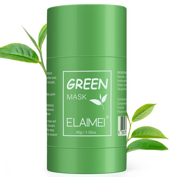 Risewill Elaimei Green Tea Mask Sticks, Face Moisturizes Oil Control