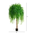 thumbnail image 7 of Nearly Natural Artificial Potted Willow Tree - 6' - Green, 7 of 7