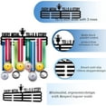 thumbnail image 3 of Exhibidor de medallas: Cada medalla cuenta una historia. Soporte para medallas, cintas de premios, soporte de 3 líneas para premios deportivos. Marco de pared para gimnasia, sóftbol y otros deportes., 3 of 7