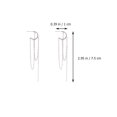 thumbnail image 2 of 1 Paire Pompon Tempérament Boucles d'Oreilles Exagérées Mode Boucles d'Oreilles Simples, 2 of 8