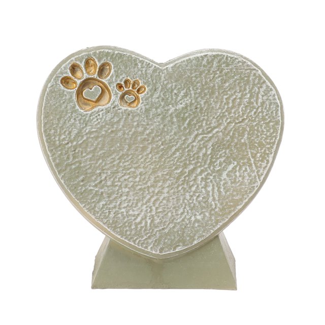 Cour Décoration de Pierre Commémorative, en Forme de Coeur Animal Pierre Tombale Ornements de Pierre Commémorative Animal en Forme de Coeur Pierre Tombale Prolongée