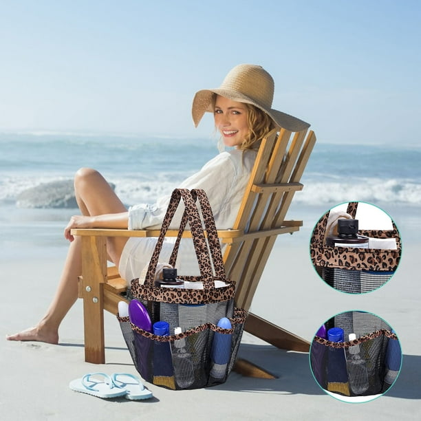 Sac De Plage En Paille Grand Format - Fourre-Tout Femme Khaki - Vacances Été