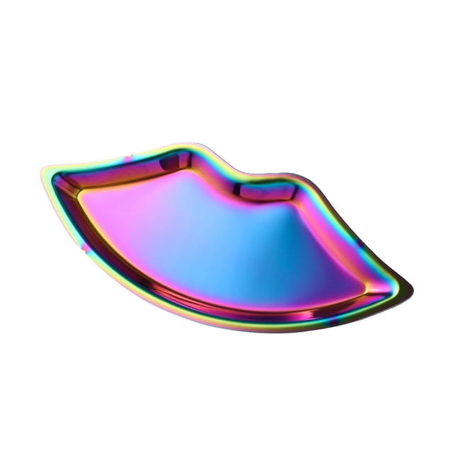 Ohufall Metal Small Serving Tray Snack Containers Coffee Table Decor For Bedroom Jewelry Cosmetic Storage Home Organizer