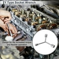 thumbnail image 2 of Unique Bargains 1 Pcs Socket Wrench 75mm,75mm,80mm Spanner Socket Remover Hexagon Carbon Steel 13mm,16mm,18mm for Car Motorcycle Dirtbike Y Shaped 3 Way Wrench Sleeve, 2 of 7