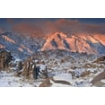 thumbnail image 2 of Welling, Dave 32x23 White Modern Wood Framed Museum Art Print Titled - CA, Eastern Sierras Sunlight on winter landscape, 2 of 4