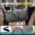 thumbnail image 6 of 85L Travel Duffel Bag, Foldable Weekender Bag with Shoes Compartment for Men Women Water-proof &  Resistant, 6 of 6