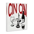 thumbnail image 4 of Stupell Industries Cheers Cin Cin Wine Food & Beverage Painting Wrapped Canvas Art Print Wall Art, 16 x 20, 4 of 8
