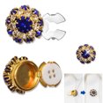 thumbnail image 3 of Wojeull Rhinestone Button Covers Buttons For Clothing Detachable Shirt Button Clips Buttons Jewelry Button Snaps With Pliers For Dress Suit Tux Shirt Accessories 1pc, 3 of 3