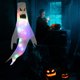 thumbnail image 3 of Calcetines de viento fantasma de Halloween, decoraciones colgantes, calcetines de viento voladores, bandera, decoraciones para árboles de Halloween al aire libre con luz LED para patio, jardín, sumini, 3 of 4