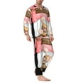 thumbnail image 2 of Naloa Coffee Gnome (1) Men’s Pajamas Set - Long Sleeve Button Down Sleep Shirt and Pajama Bottoms Sleepwear Set-X-Large, 2 of 7