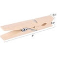 thumbnail image 4 of 100 Uds. Pinzas para ropa, pinzas de madera para ropa, Clips de madera resistentes de 3 pulgadas para colgar fotos de ropa al aire libre, 4 of 5
