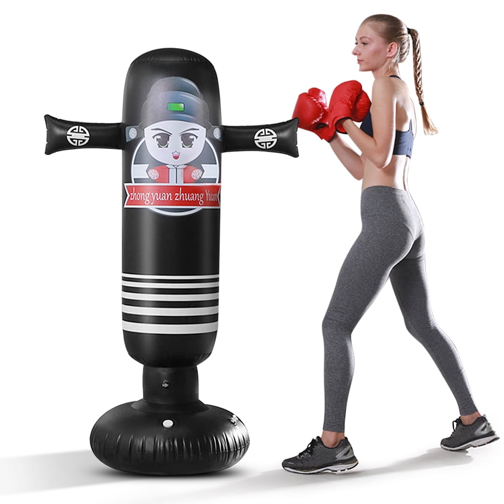5.2ft Inflatable PVC Boxing Bag Inflatable Punching Bag Fitness Boxing