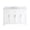 White, variant on 48 in. Single Bathroom Vanity with Backsplash, Grey