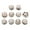 White, variant on Eease 50pcs Adjustable Metal Pearl Buttons for Clothing Dress