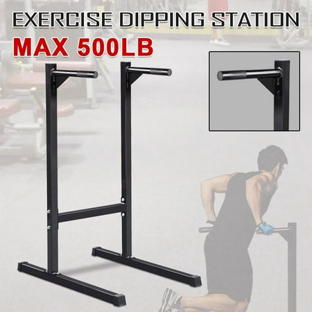 Heavy Duty Dip Stand Parallel Bar Bicep Triceps Home Gym Dipping Station Dip Bar/Power