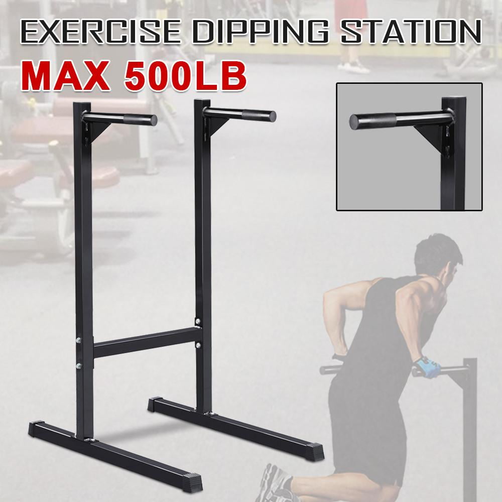 Heavy Duty Dip Stand Parallel Bar Bicep Triceps Home Gym Dipping