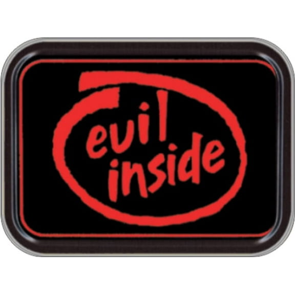 Stash Tins Evil Inside Storage Container 4.37" L x 3.5" W x 1" H